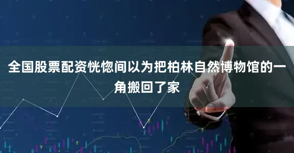 全国股票配资恍惚间以为把柏林自然博物馆的一角搬回了家