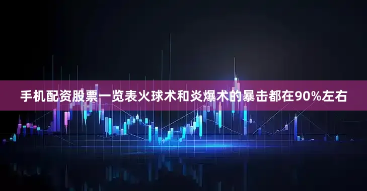 手机配资股票一览表火球术和炎爆术的暴击都在90%左右